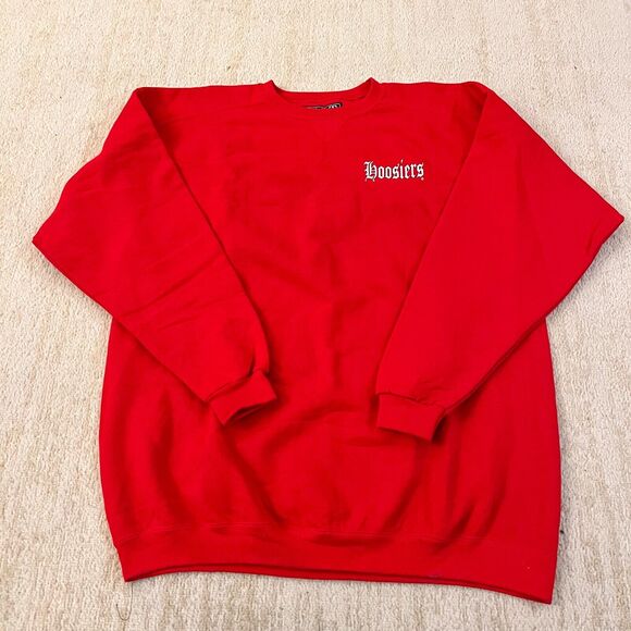 New Mens XL Indiana Hoosiers Galt Sand Printed Red Black Crewneck IU Official - Picture 4 of 8